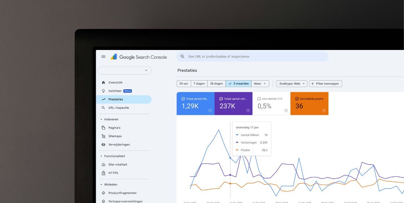 Toegang geven tot google search console